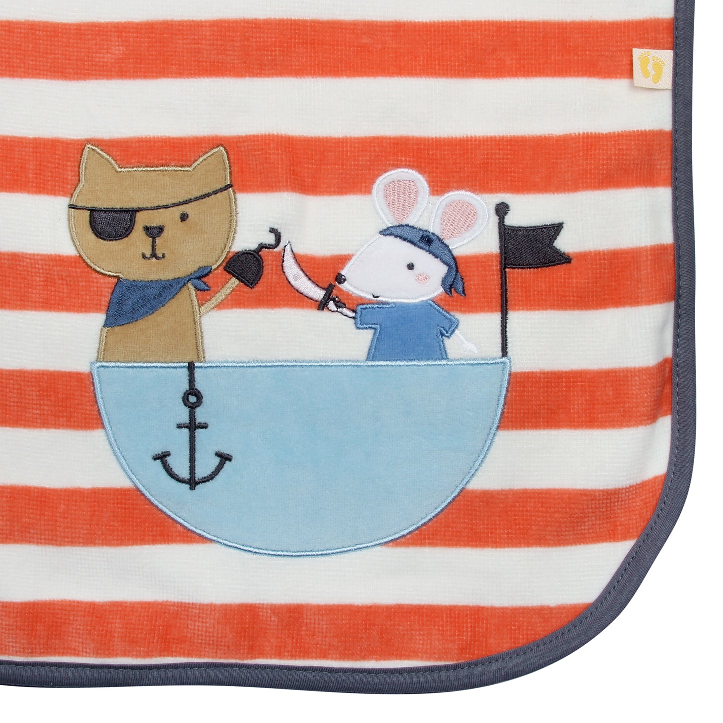 Poncho de bain à capuche pour enfant_Pirate_4_409