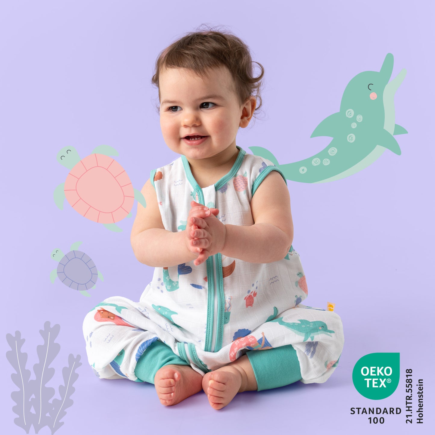 Gigoteuse à pieds été - mousseline - 0.5 TOG_Sirène_412_2