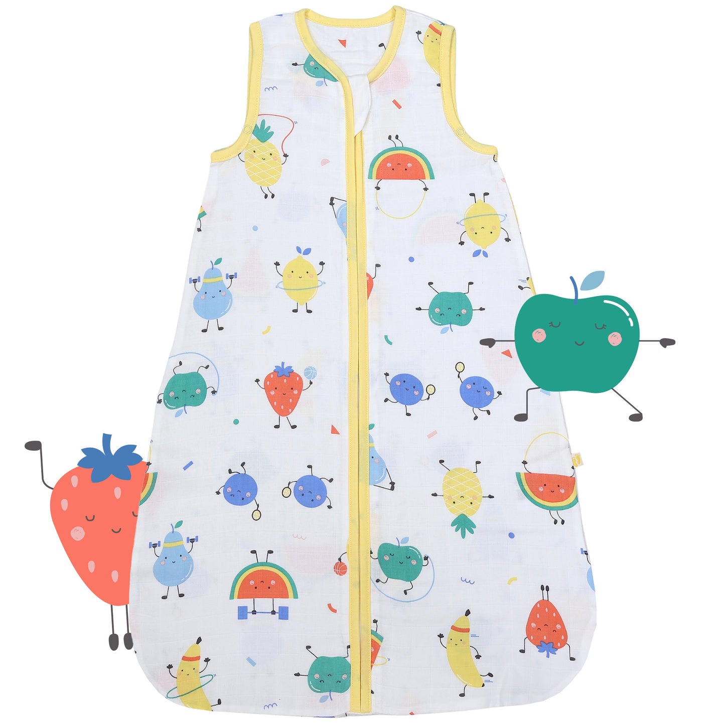 Gigoteuse bébé été - mousseline - 0.5 TOG_Fruits en Forme_devant_415