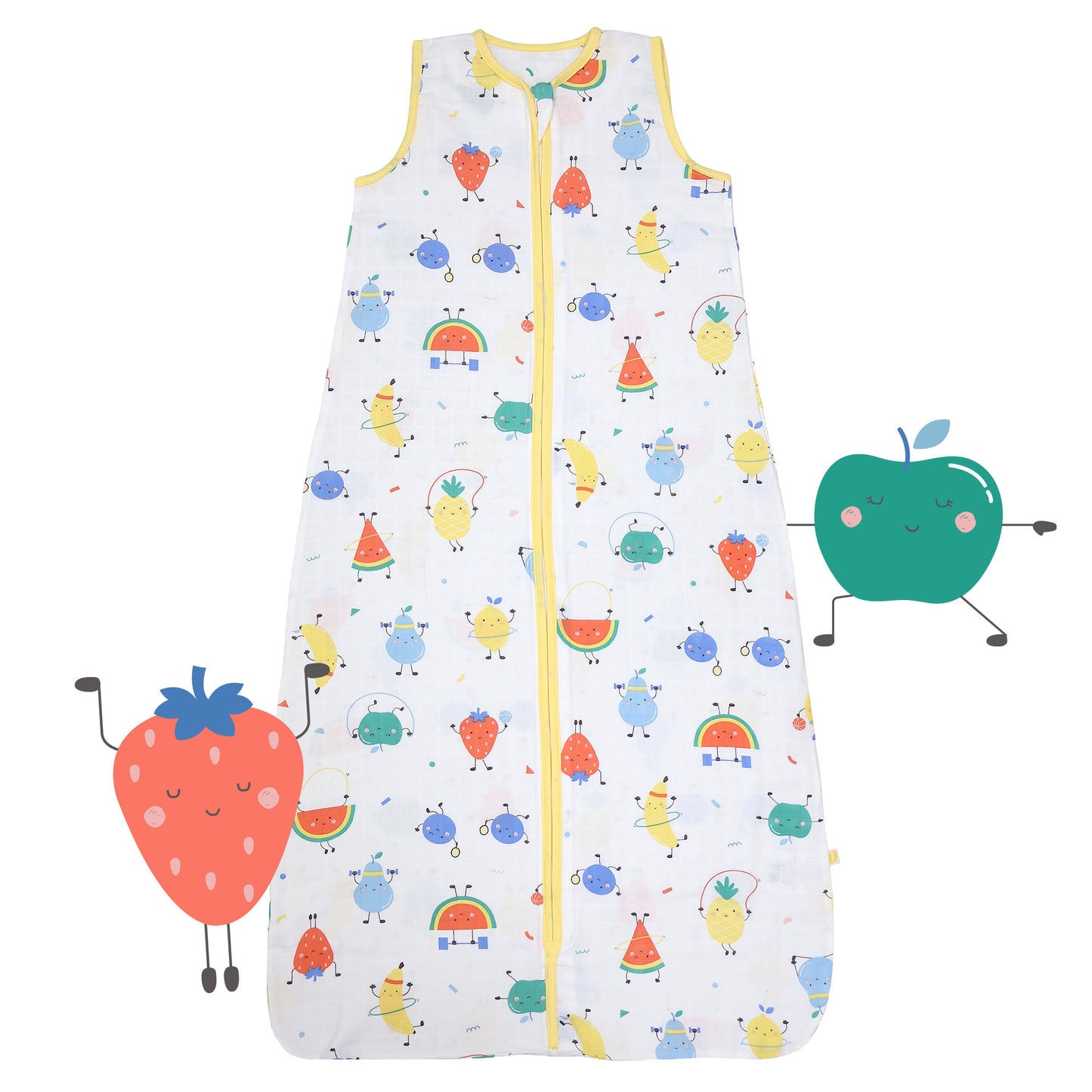 Gigoteuse bébé été - mousseline - 0.5 TOG_Fruits en Forme_devant_415