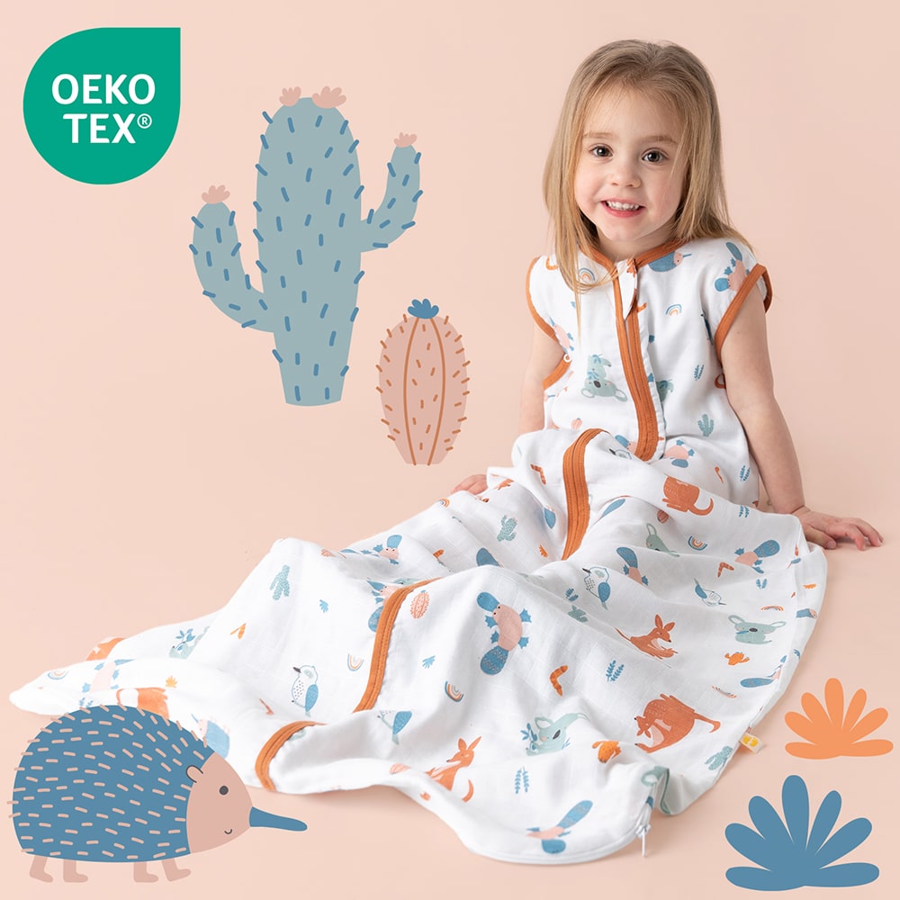 Gigoteuse bébé été - mousseline - 0.5 TOG_Kangourou_OEKOTEX_415