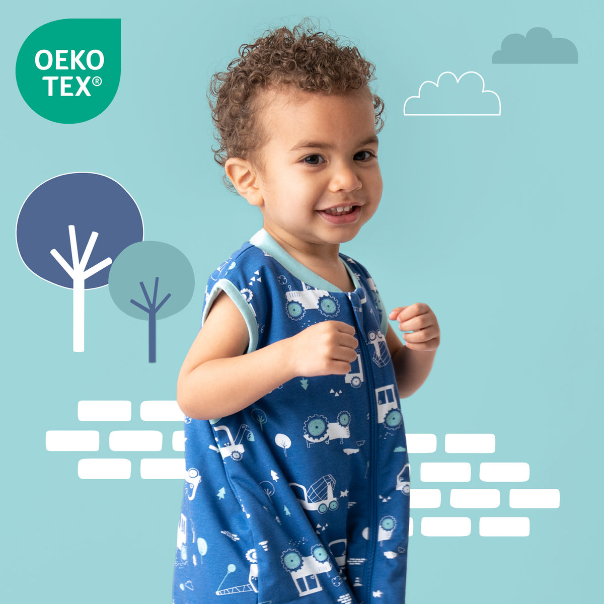 Gigoteuse bébé été & mi-saison - TOG 1_Pelleteuse_OEKOTEX_420