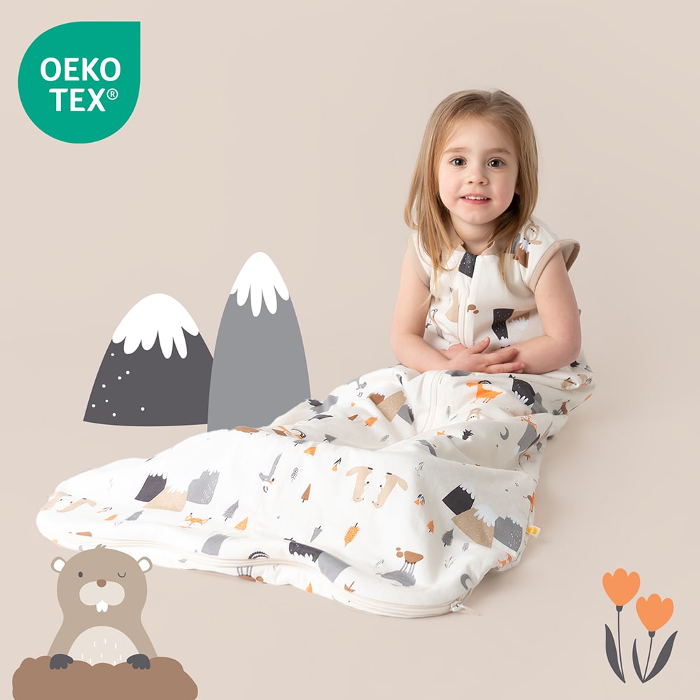 Gigoteuse bébé été & mi-saison - TOG 1_Animaux de montagne_OEKOTEX_420