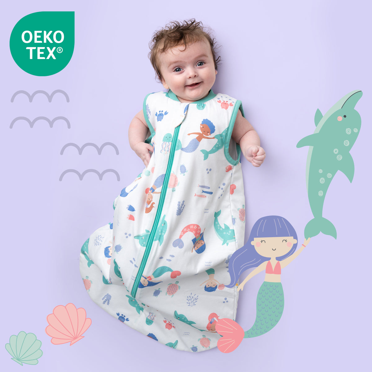 Gigoteuse bébé été & mi-saison - TOG 1_Sirène_OEKOTEX_420