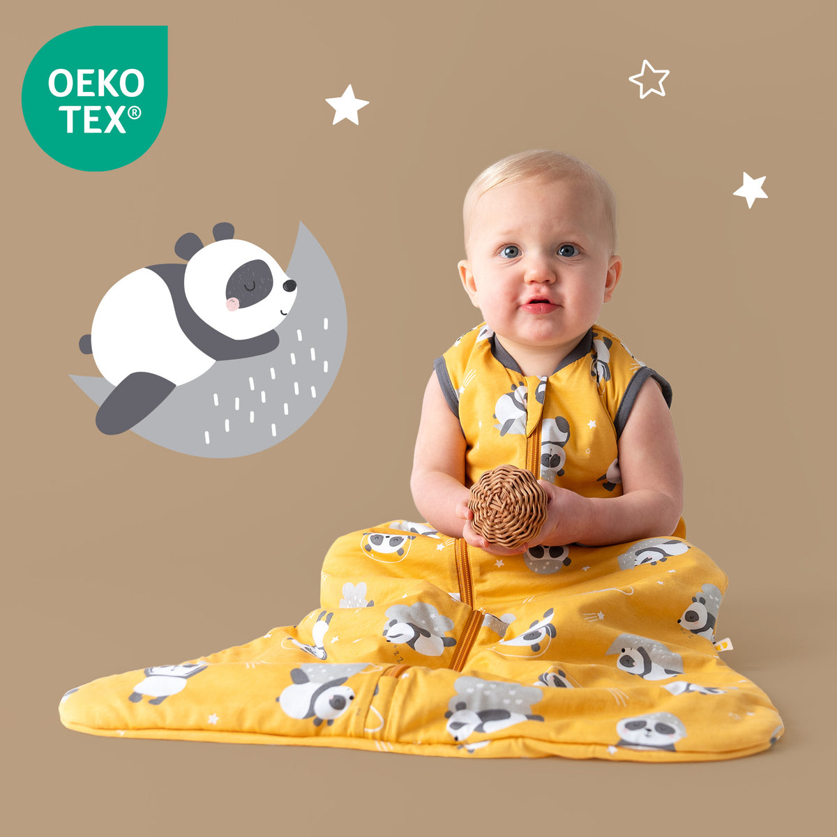 Gigoteuse bébé été & mi-saison - TOG 1_Panda_OEKOTEX_420