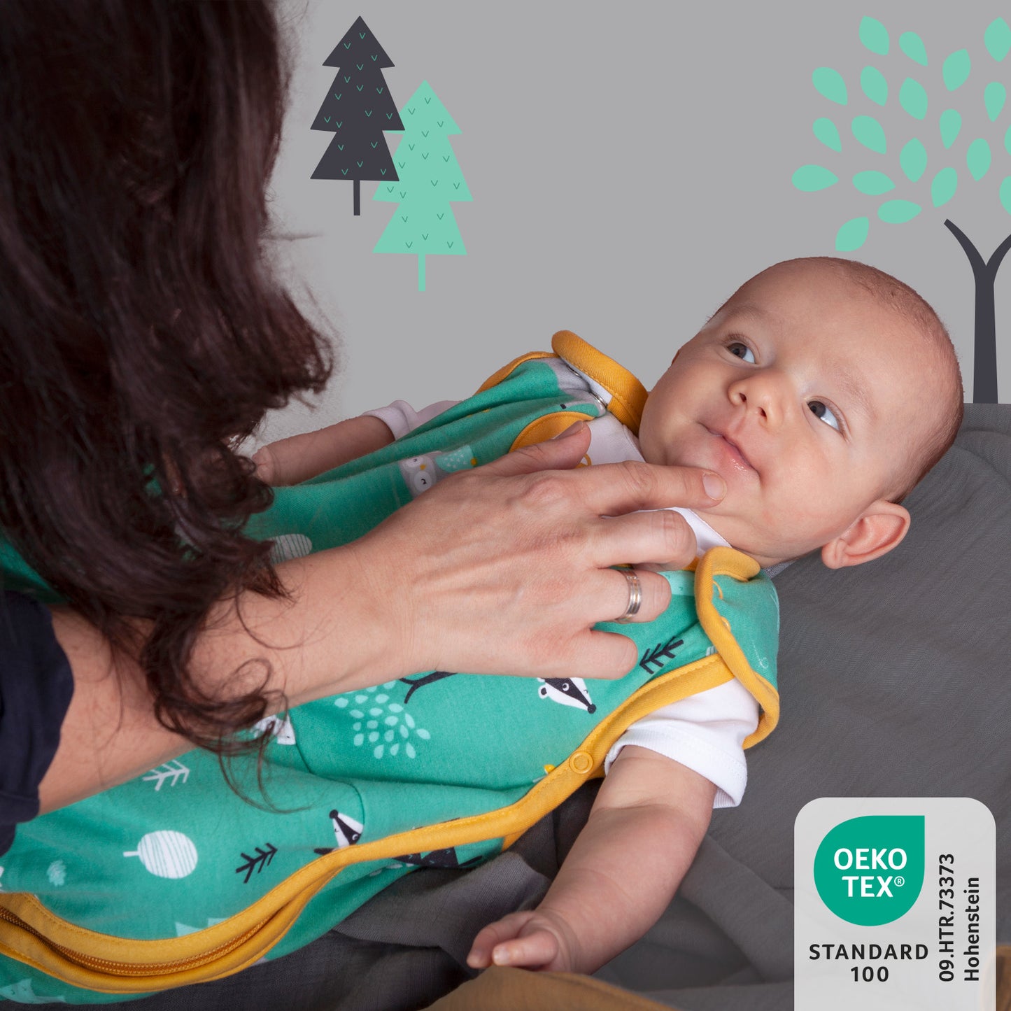 Gigoteuse bébé été & mi-saison - 100% bio - TOG 1_Animaux de la forêt_421_2