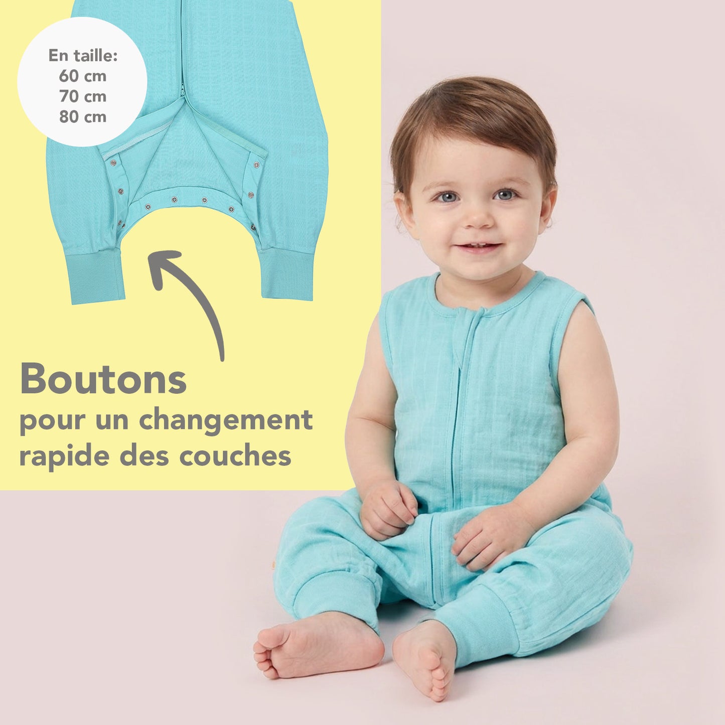 Gigoteuse à pieds été - unie - mousseline - 0.5 Tog_Aqua_3_422
