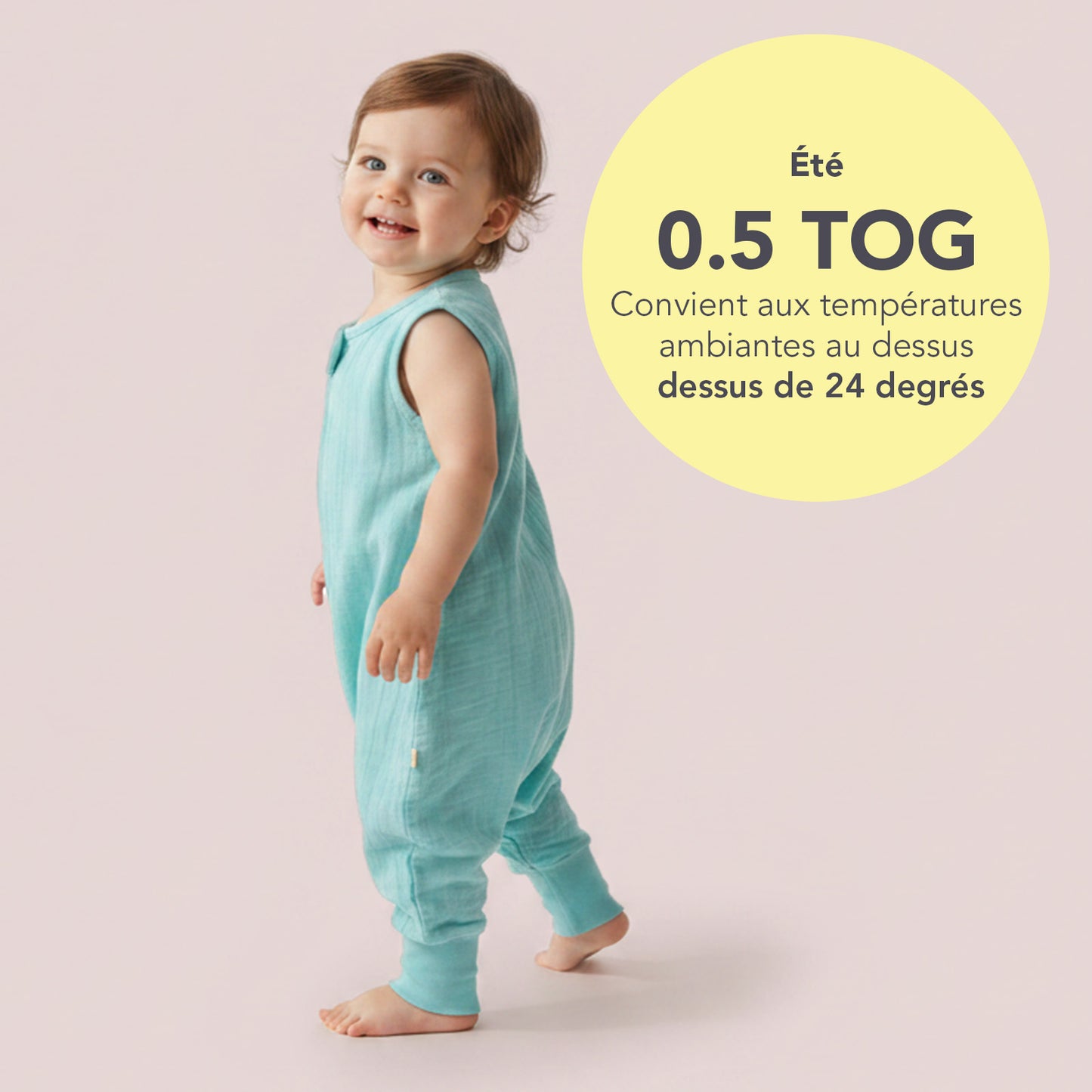 Gigoteuse à pieds été - unie - mousseline - 0.5 Tog_Aqua_5_422