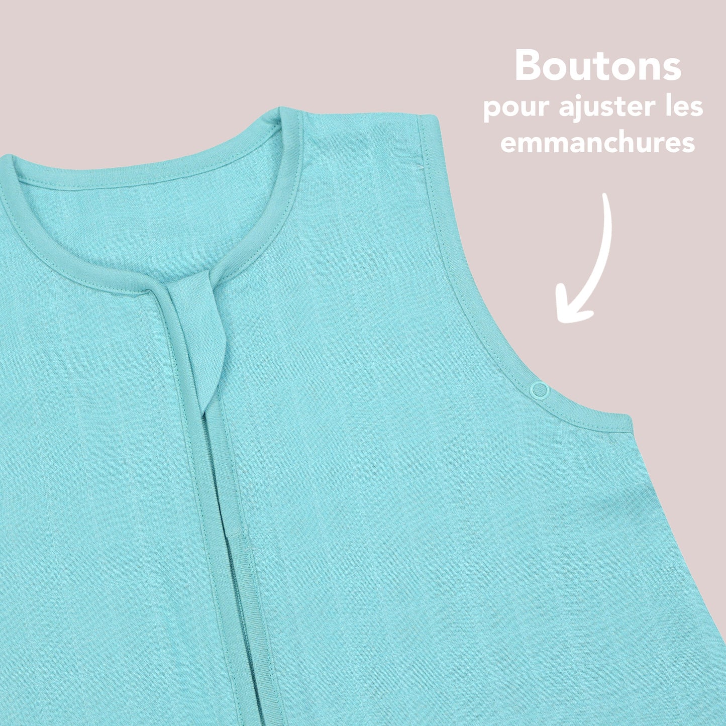 Gigoteuse bébé été - mousseline - 0.5 Tog_Aqua_4_423