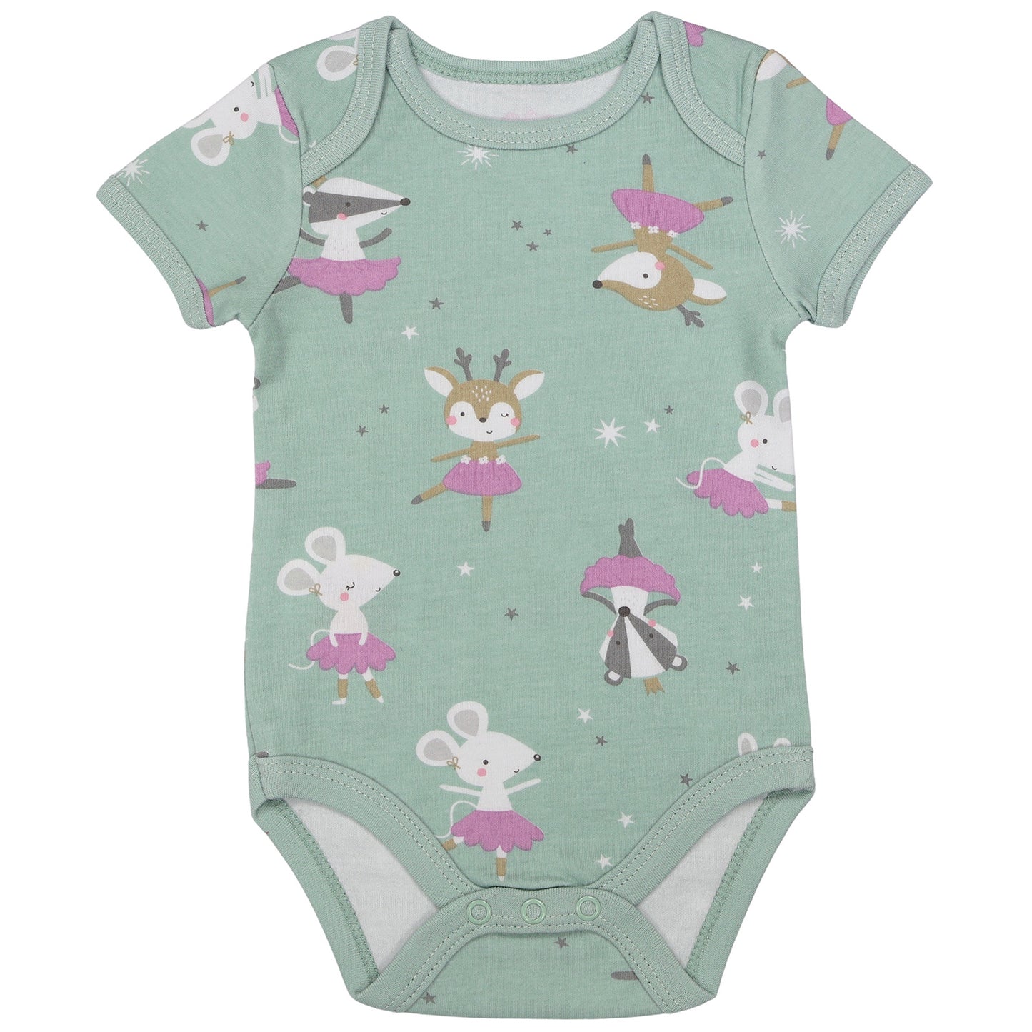 Body bébé manches courtes 100% bio - lot de 5_Ballerine_3_430