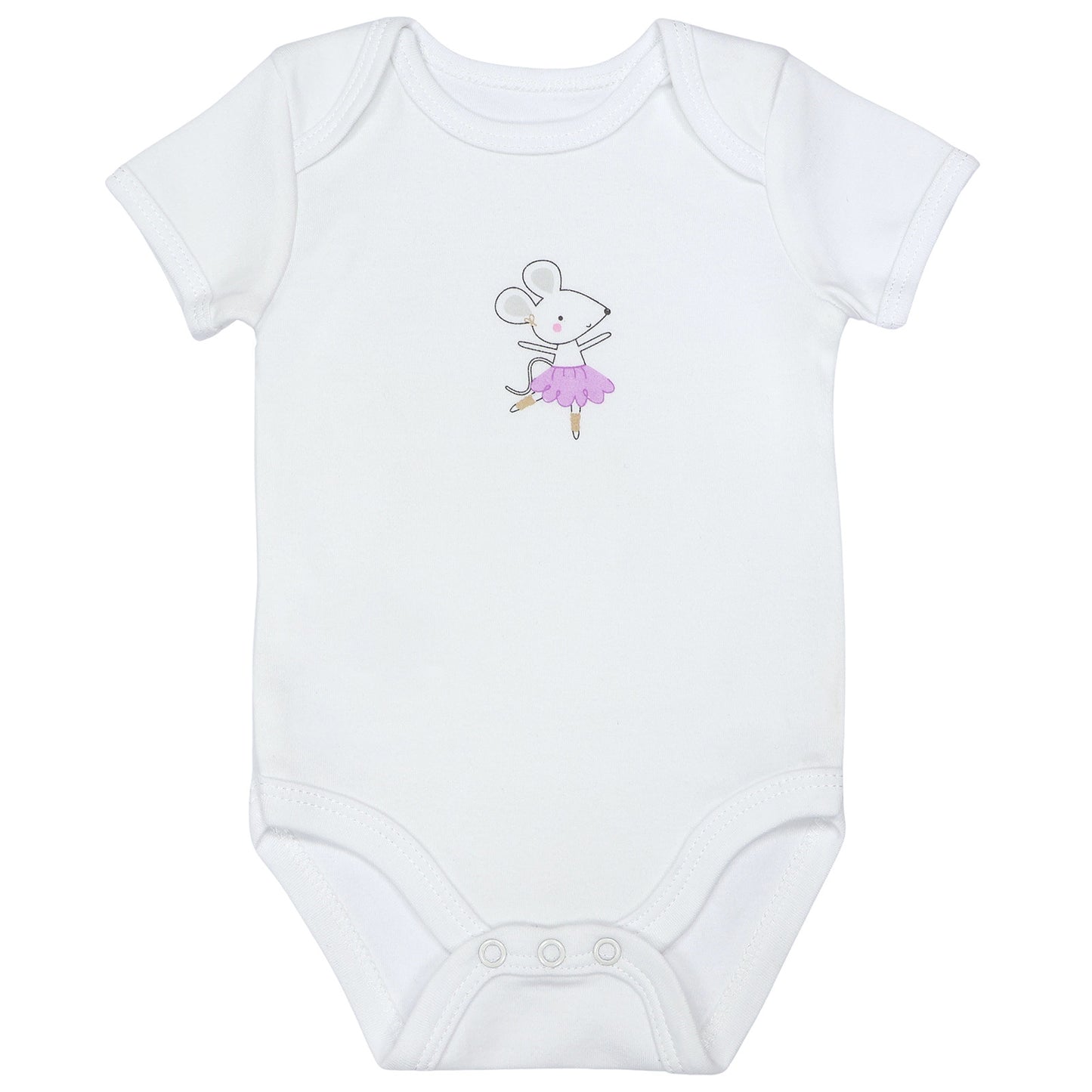 Body bébé manches courtes 100% bio - lot de 5_Ballerine_4_430
