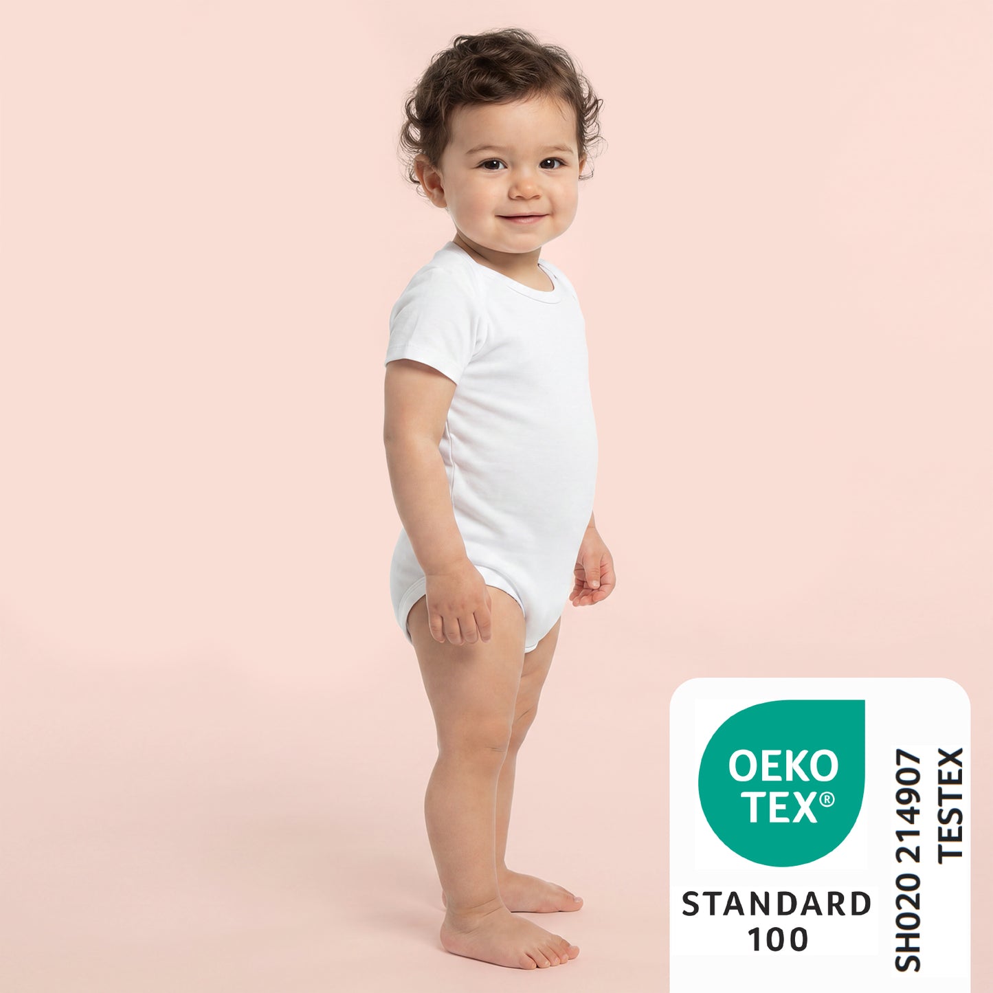 Body bébé manches courtes 100% bio - lot de 5_Blanc_2_430