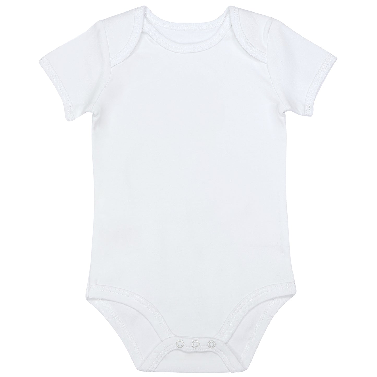 Body bébé manches courtes 100% bio - lot de 5_Blanc_3_430