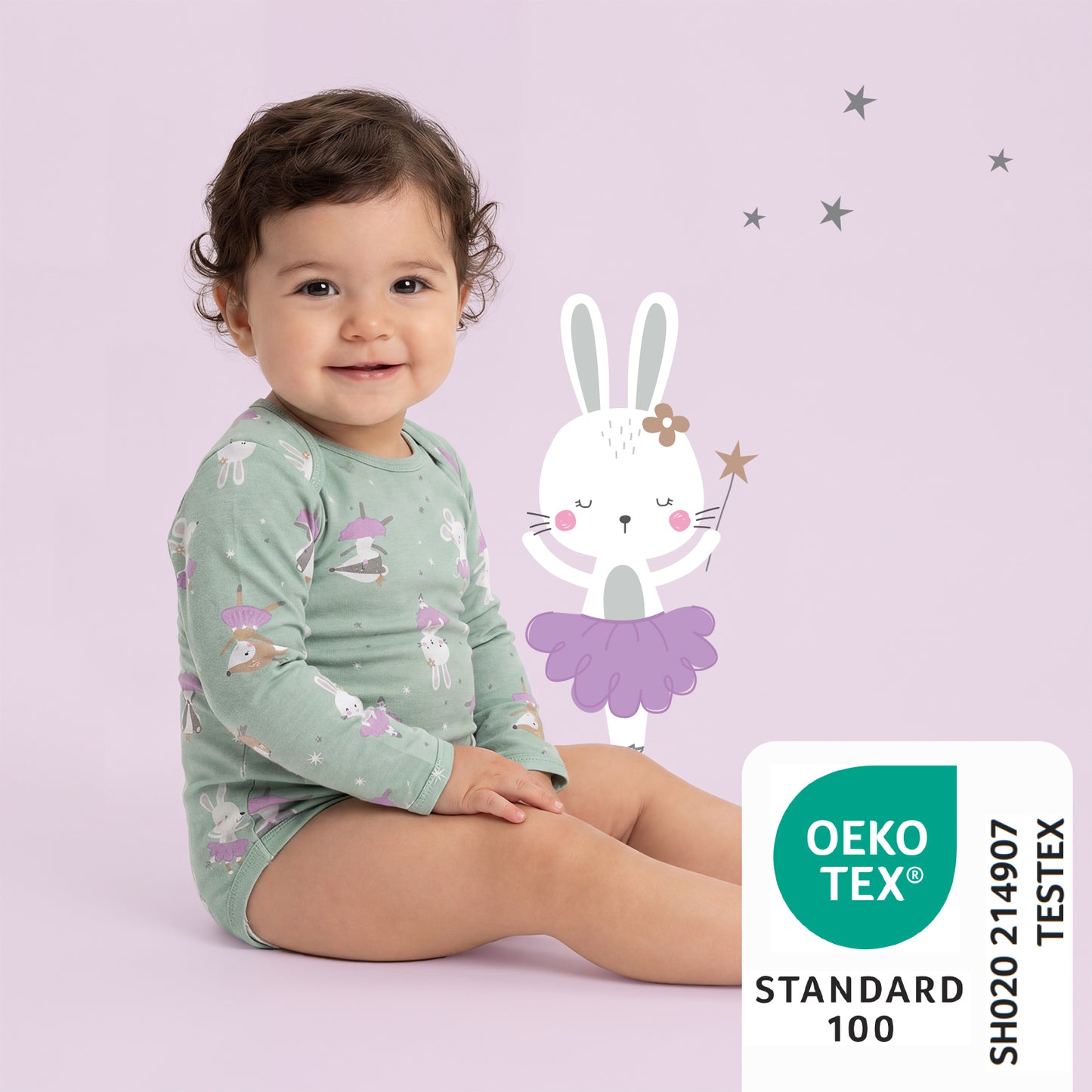 Body bébé à manches longues 100% bio - lot de 3_Ballerine_2_434