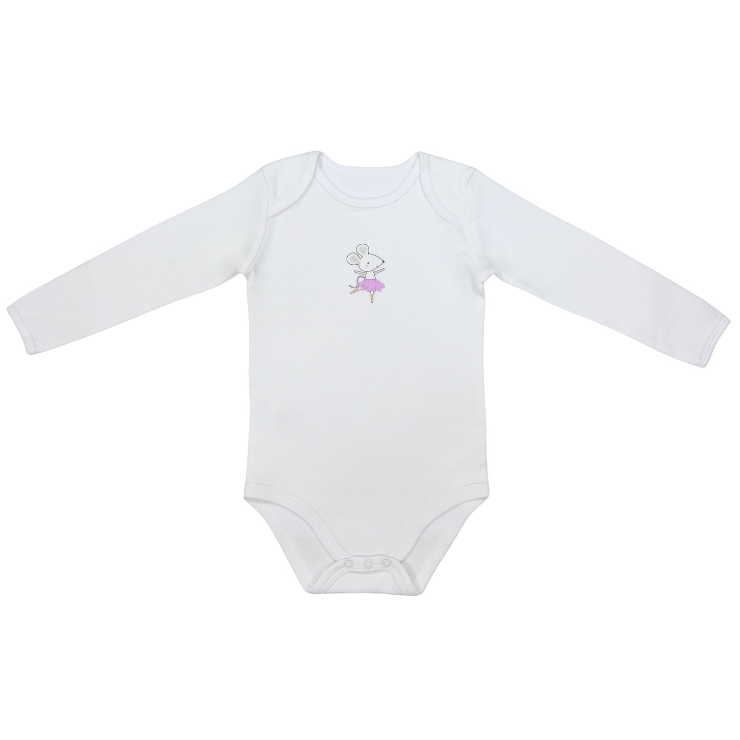Body bébé à manches longues 100% bio - lot de 3_Ballerine_4_434