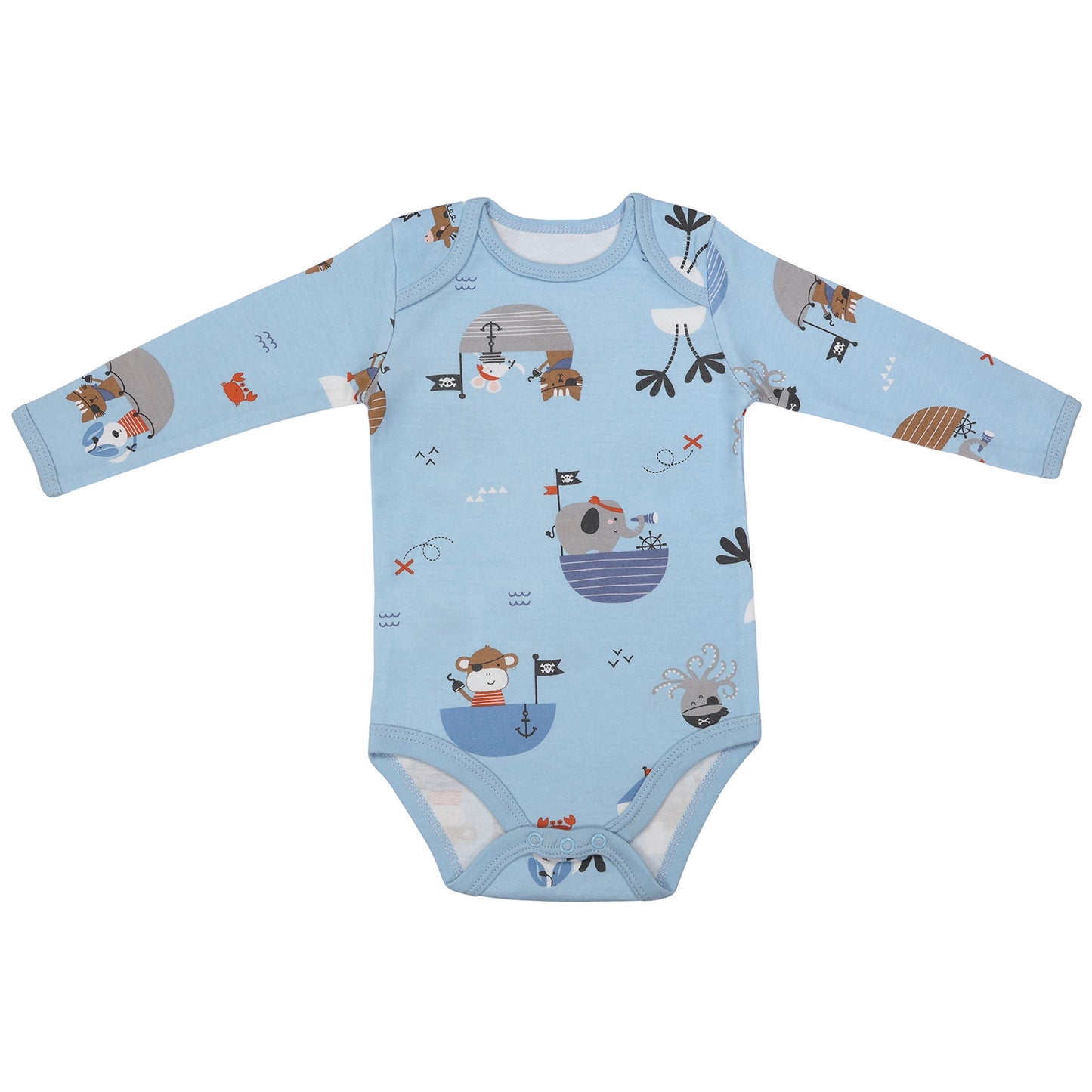 Body bébé à manches longues 100% bio - lot de 3_Pirate_5_434