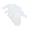 Body bébé à manches longues 100% bio - lot de 3_Blanc_1_434
