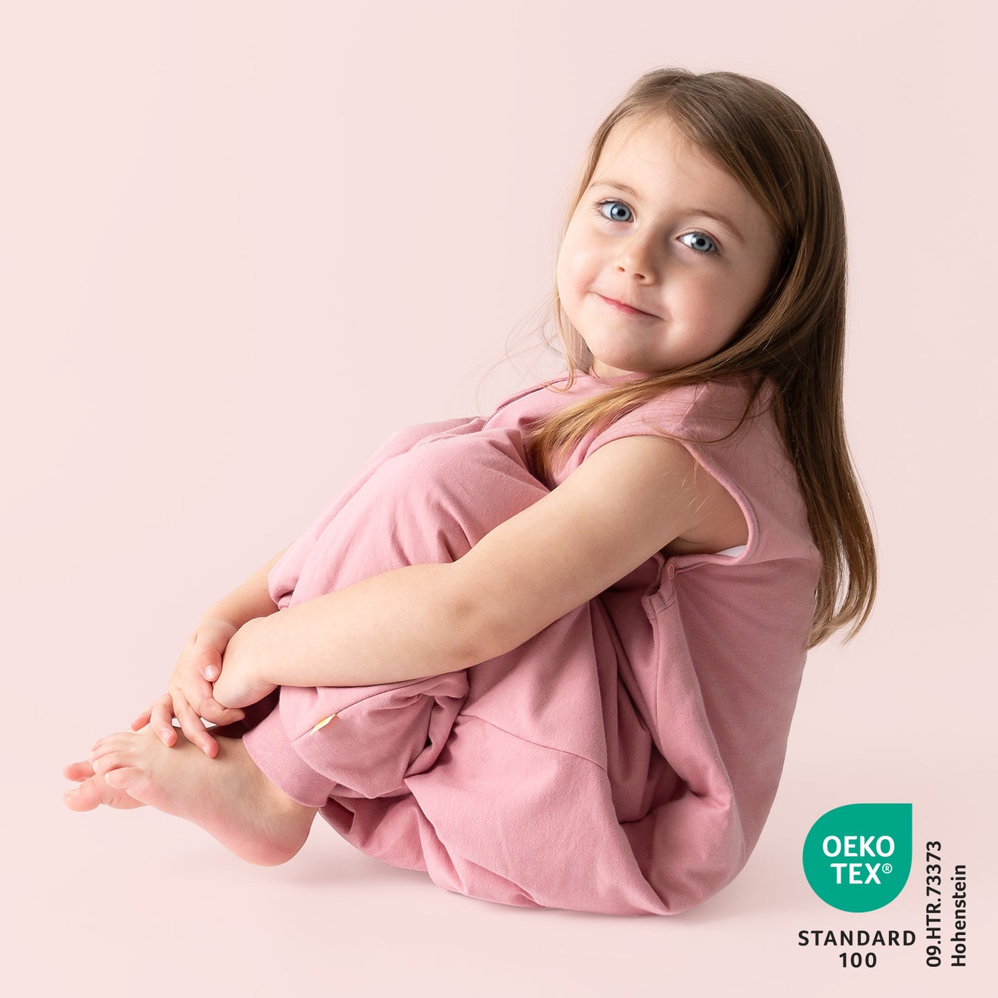 Gigoteuse à pieds - unie - 2.5 TOG toutes saisons_Rose pastel_463_2