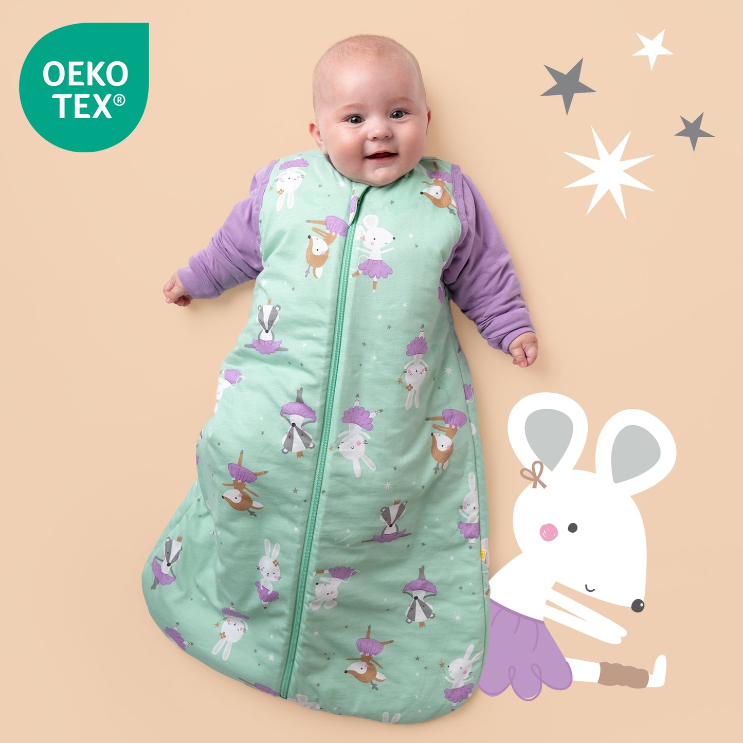 Gigoteuse bébé toutes saisons - 2.5 TOG_Ballerine_OEKOTEX_465