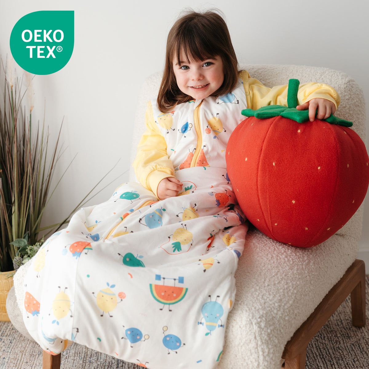 Gigoteuse bébé toutes saisons - 2.5 TOG_Fruits en Forme_OEKOTEX_465
