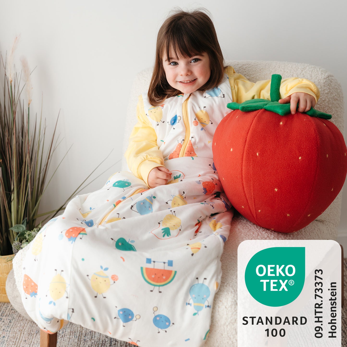 Gigoteuse bébé toutes saisons - 2.5 TOG_Fruits en Forme_OEKOTEX_465