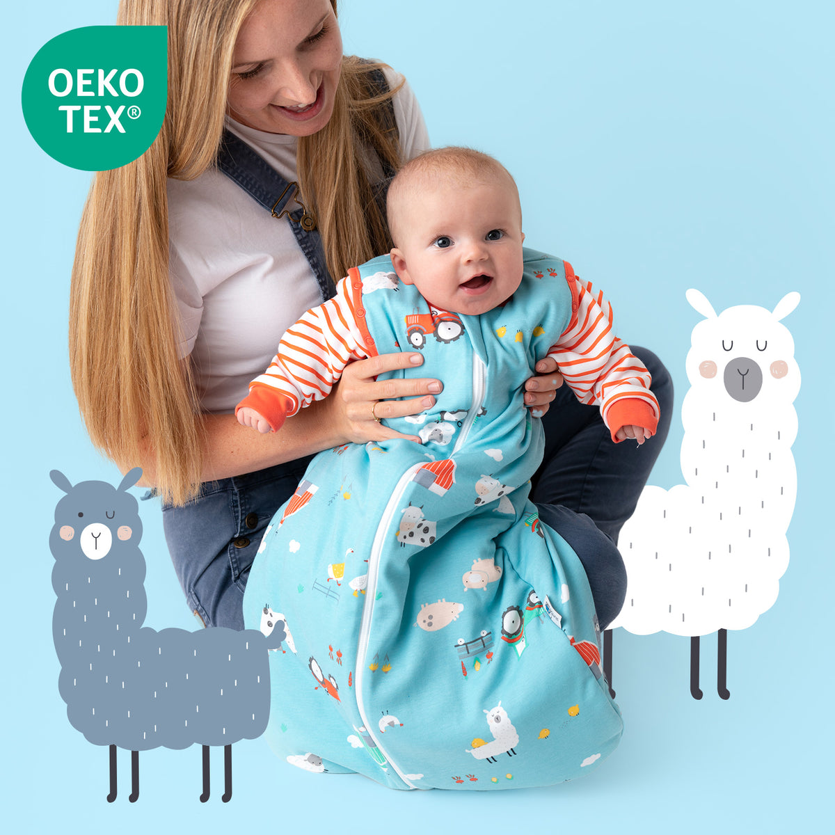 Gigoteuse bébé - 100% bio - toutes saisons - 2.5 TOG_Cour de ferme_OEKOTEX_466