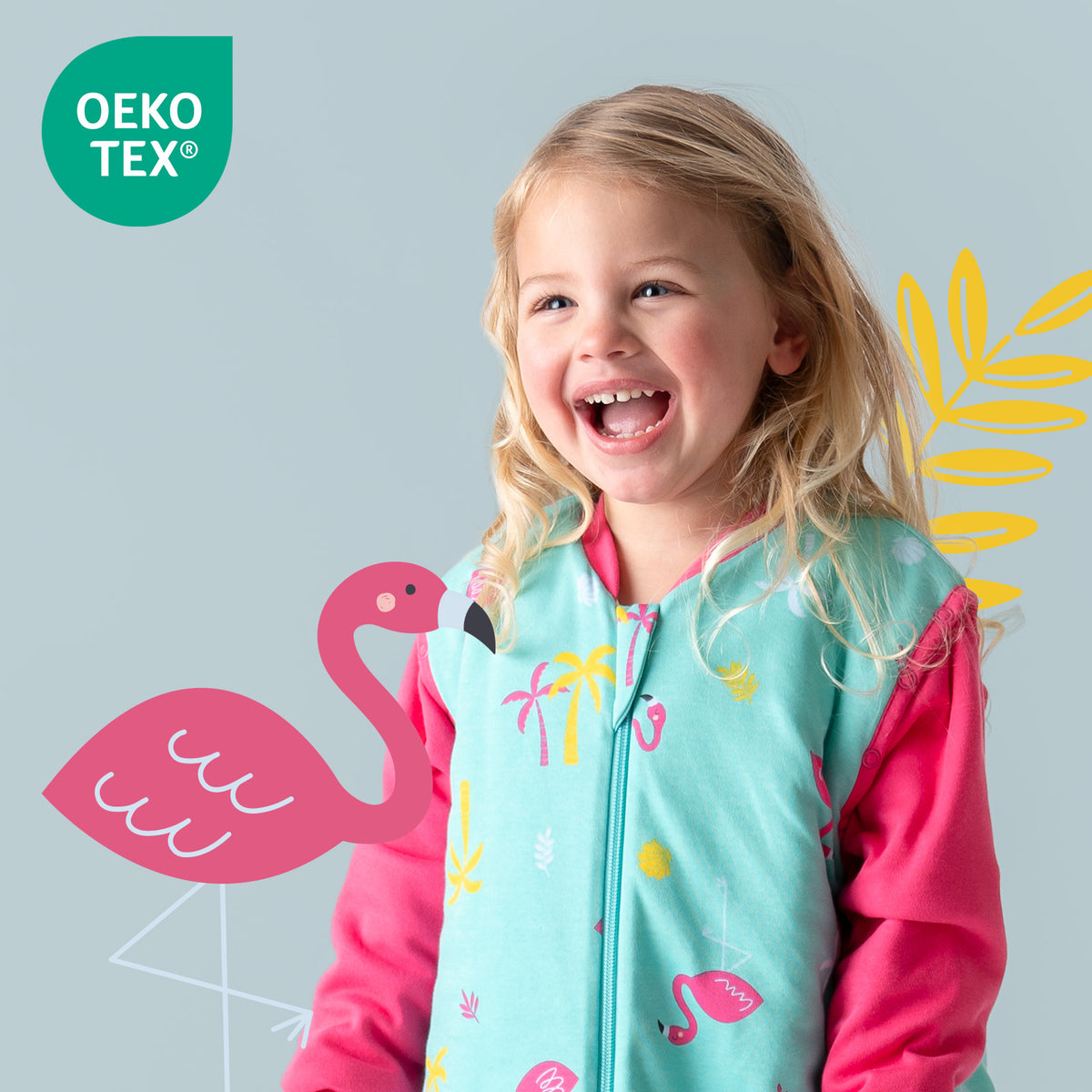 Gigoteuse bébé - 100% bio - toutes saisons - 2.5 TOG_Flamant_OEKOTEX_466