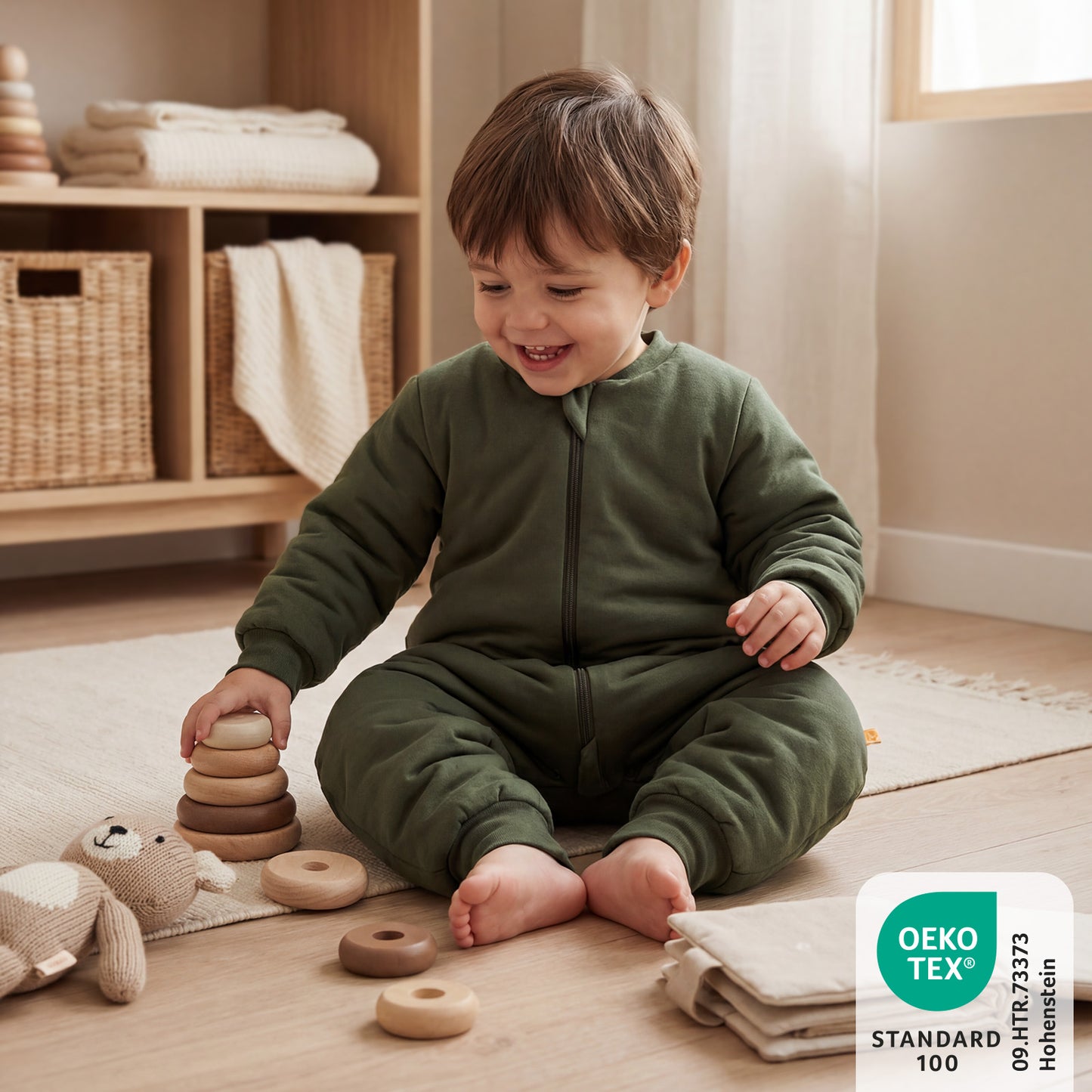 Gigoteuse à pieds hiver - unie - 3.5 TOG_Olive_470_2