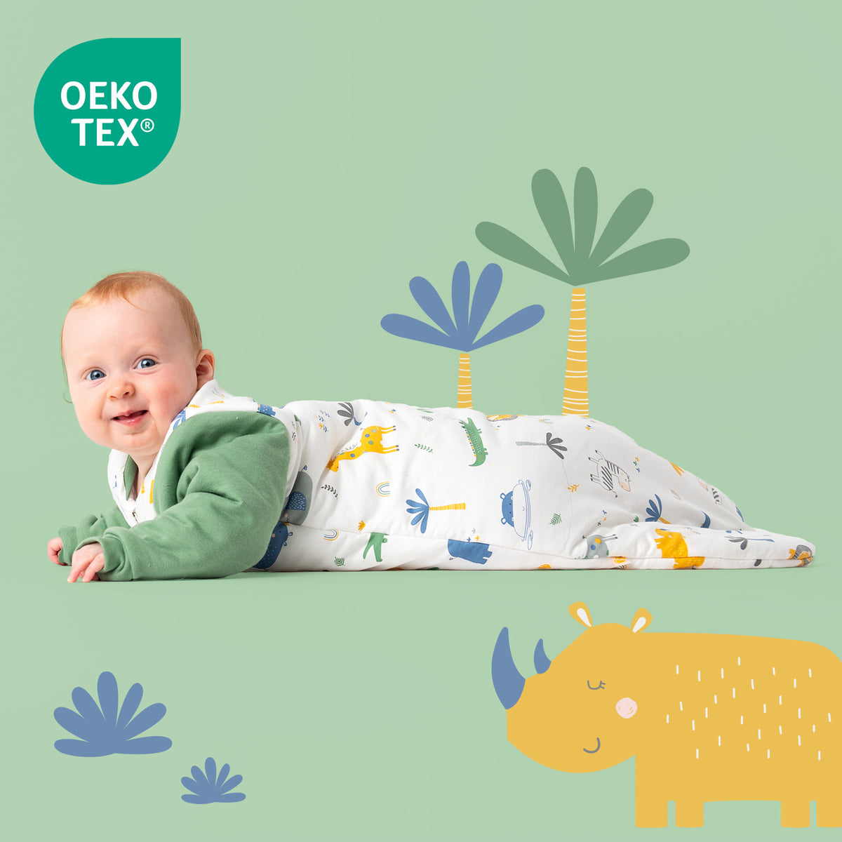 Gigoteuse bébé hiver - 3.5 TOG_Jungle_OEKOTEX_471