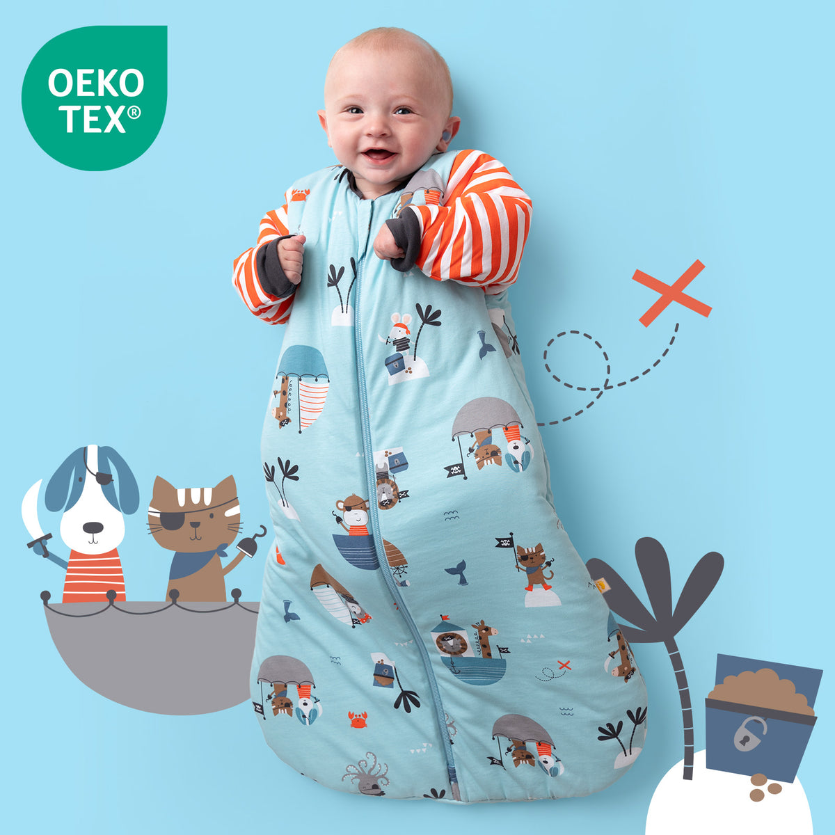 Gigoteuse bébé hiver - 3.5 TOG_Pirate_OEKOTEX_471