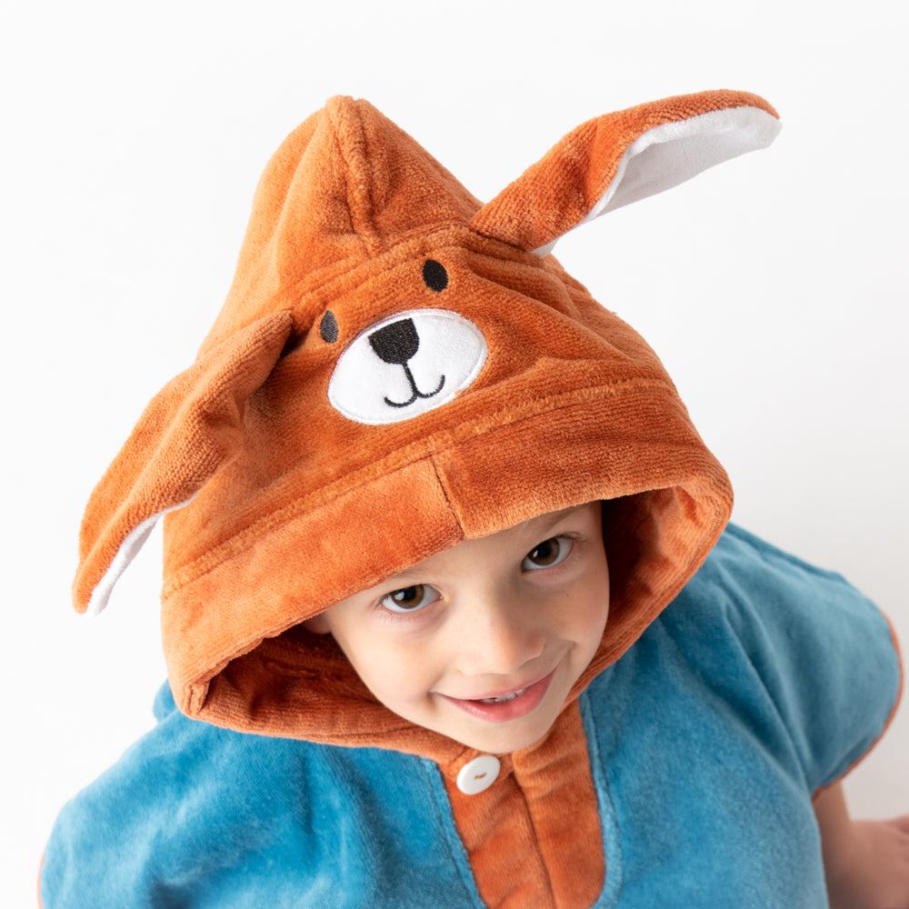 Poncho de bain à capuche pour enfant