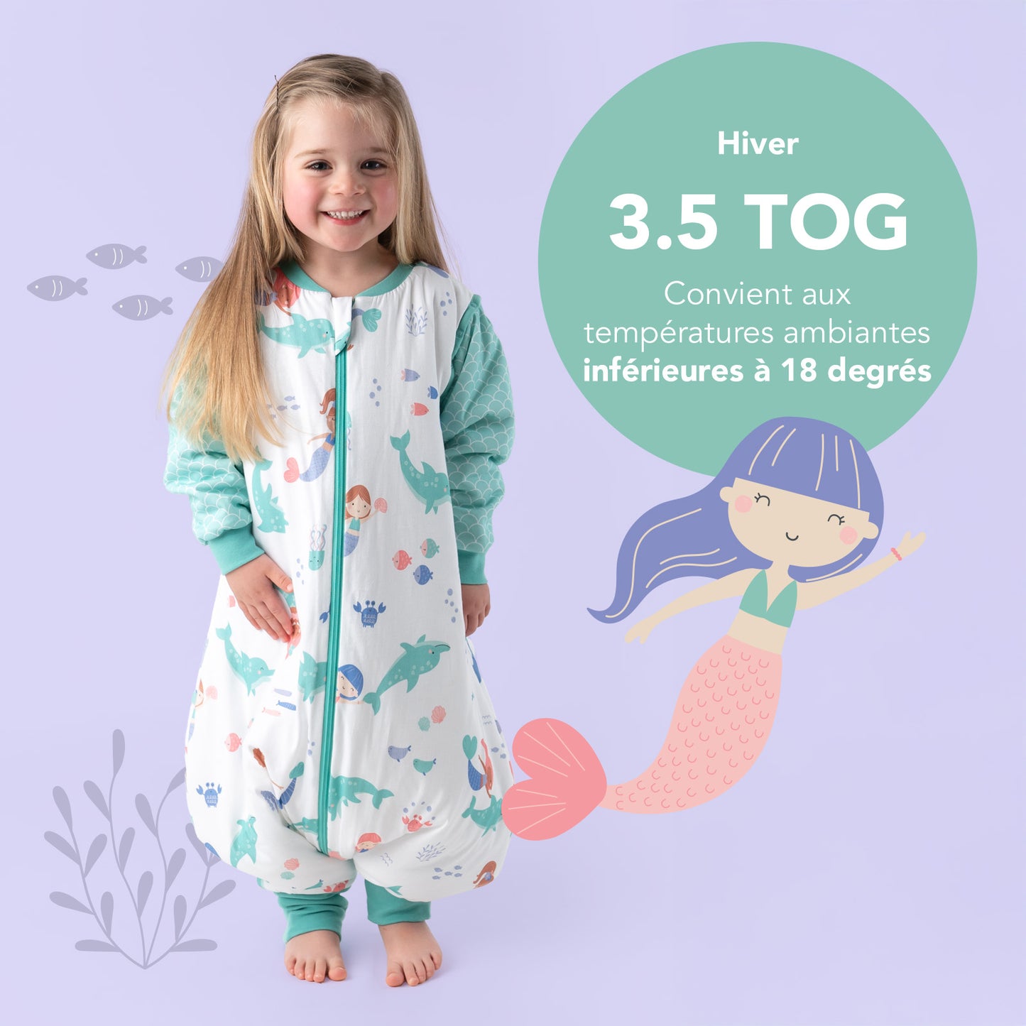 Gigoteuse à pieds hiver - 3.5 TOG