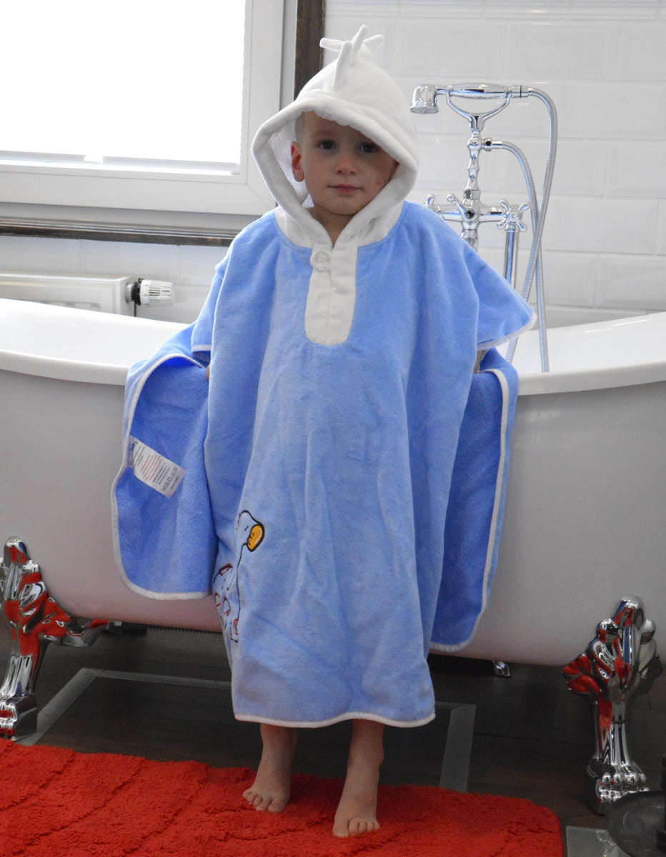 Poncho de bain à capuche pour enfant