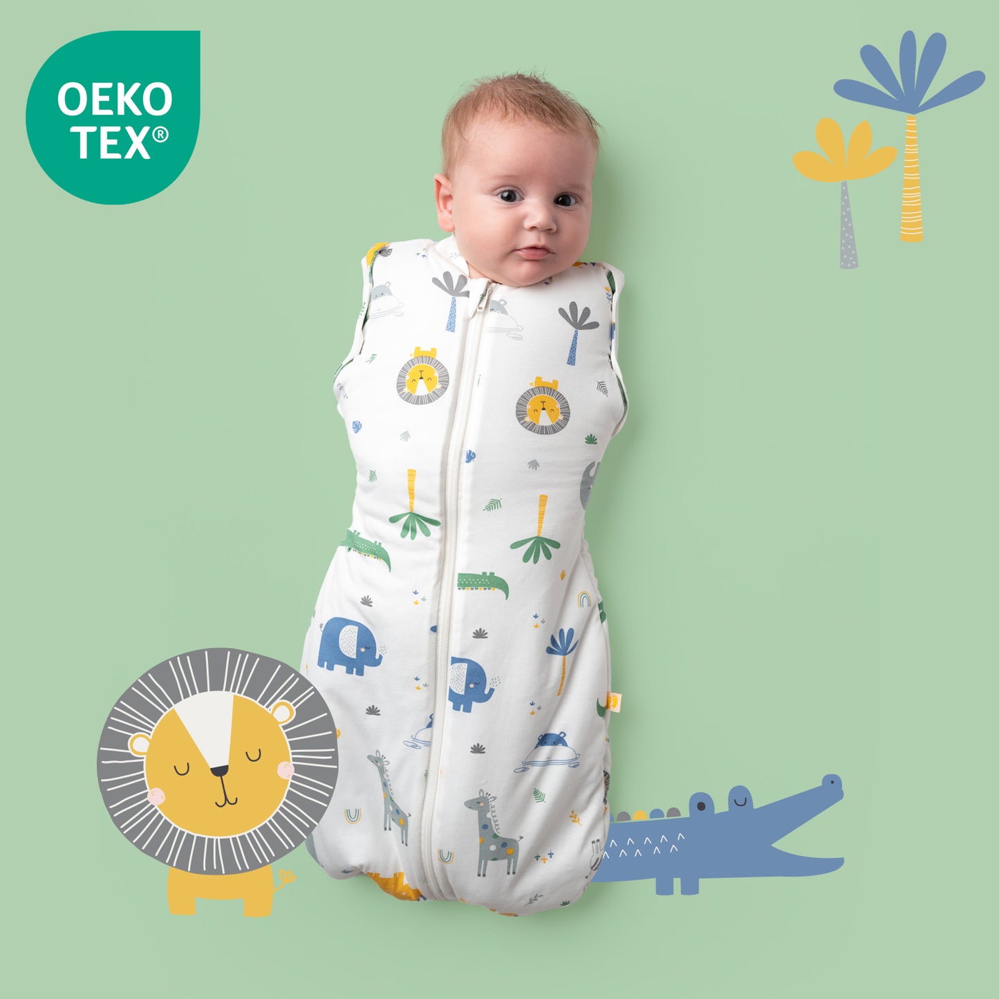 Sac de couchage emmaillotage bébé 1.0 TOG