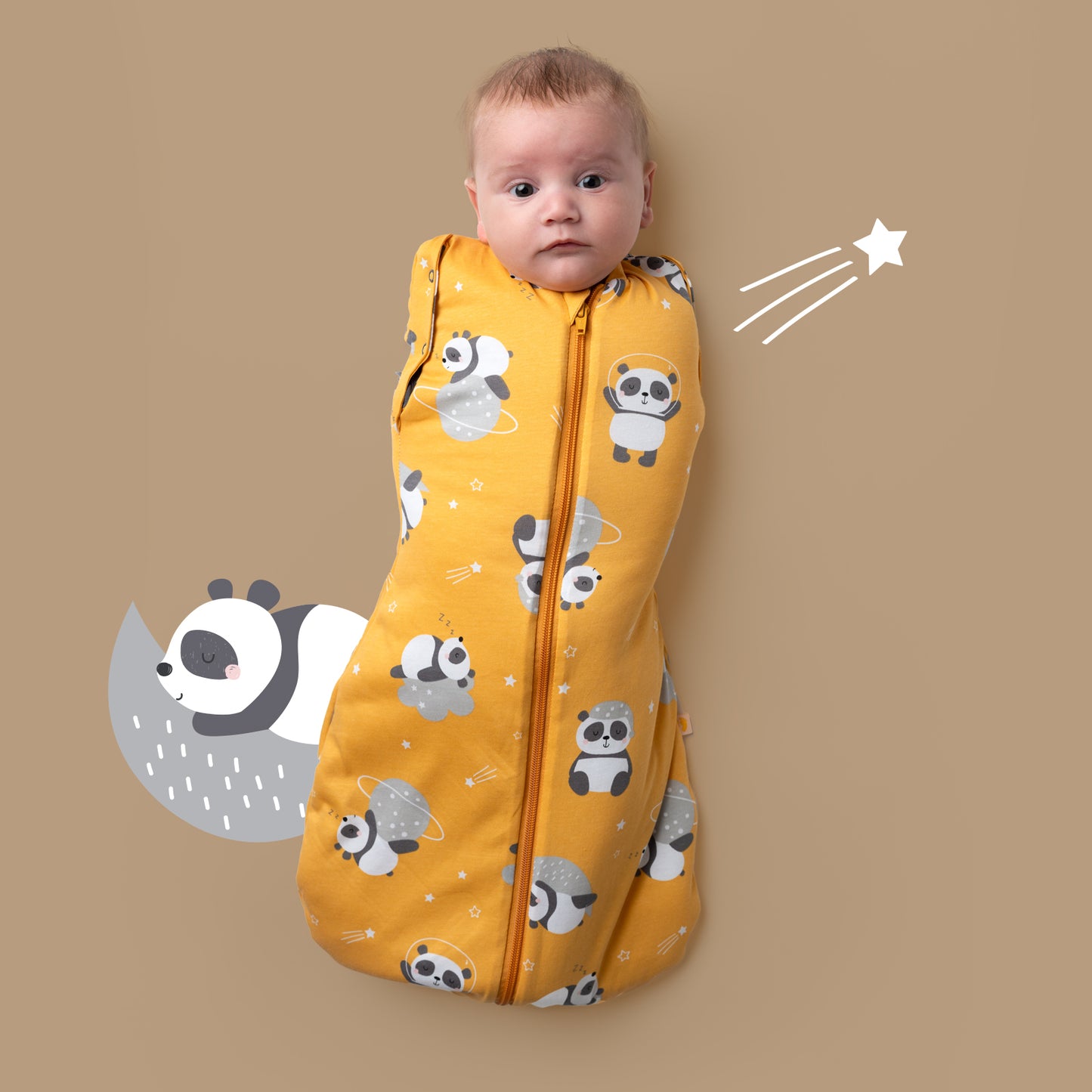 Sac de couchage emmaillotage bébé 1.0 TOG