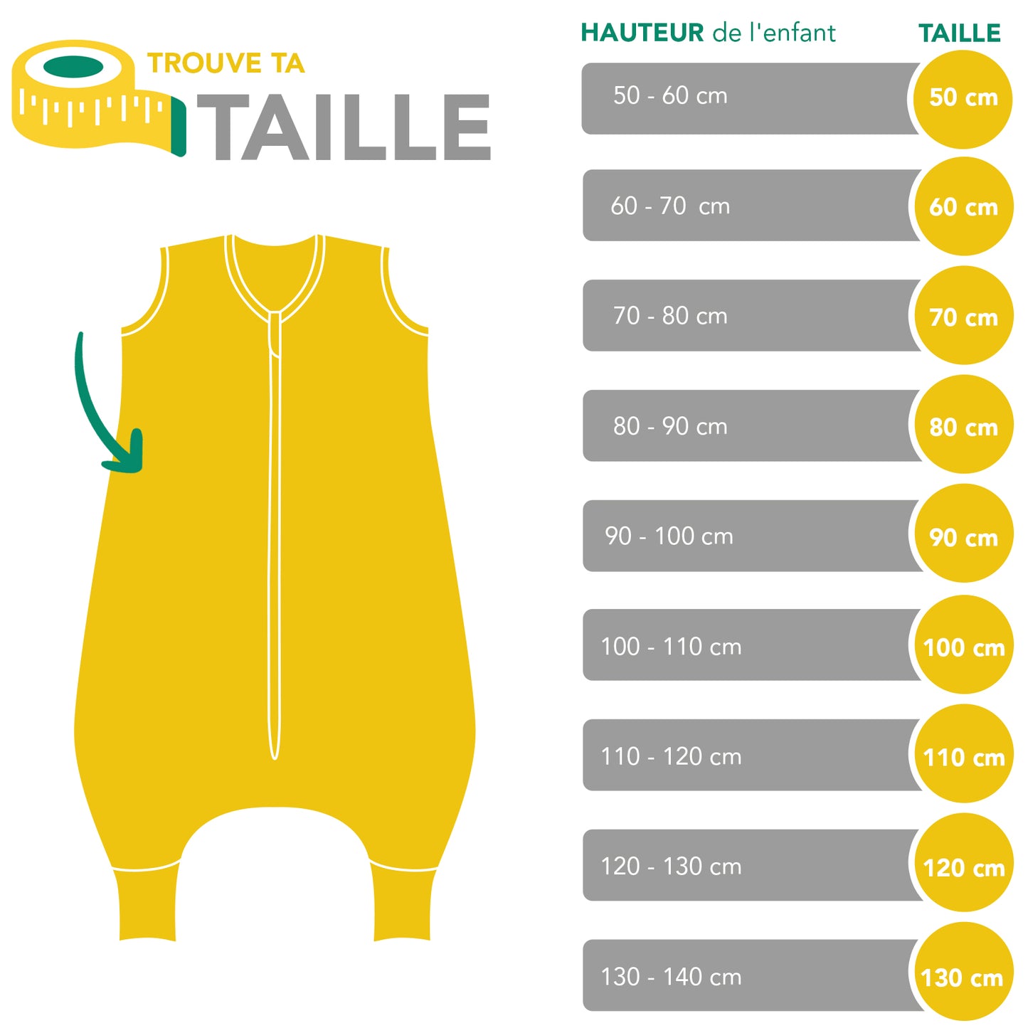 Gigoteuse à pieds - 2.5 TOG toutes saisons
