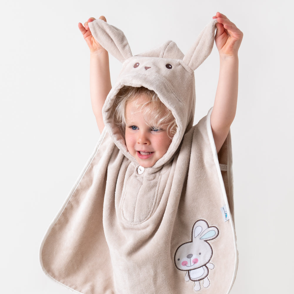 Poncho de bain à capuche pour enfant