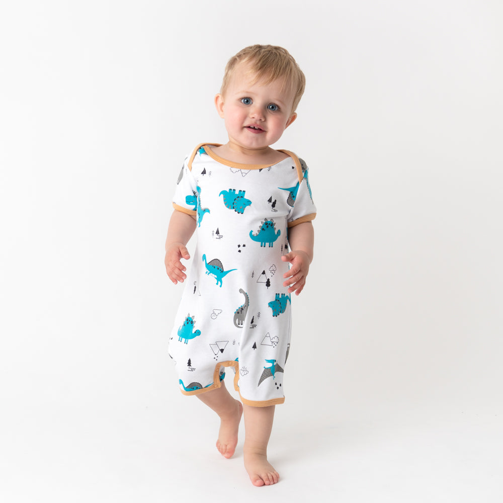 Barboteuse bébé manches courtes - bio - lot de 2