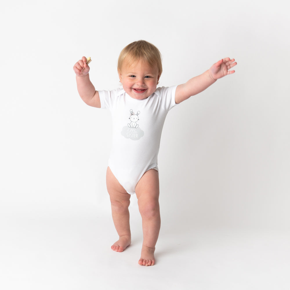 Body bébé à manches courtes - slogan - 100% bio