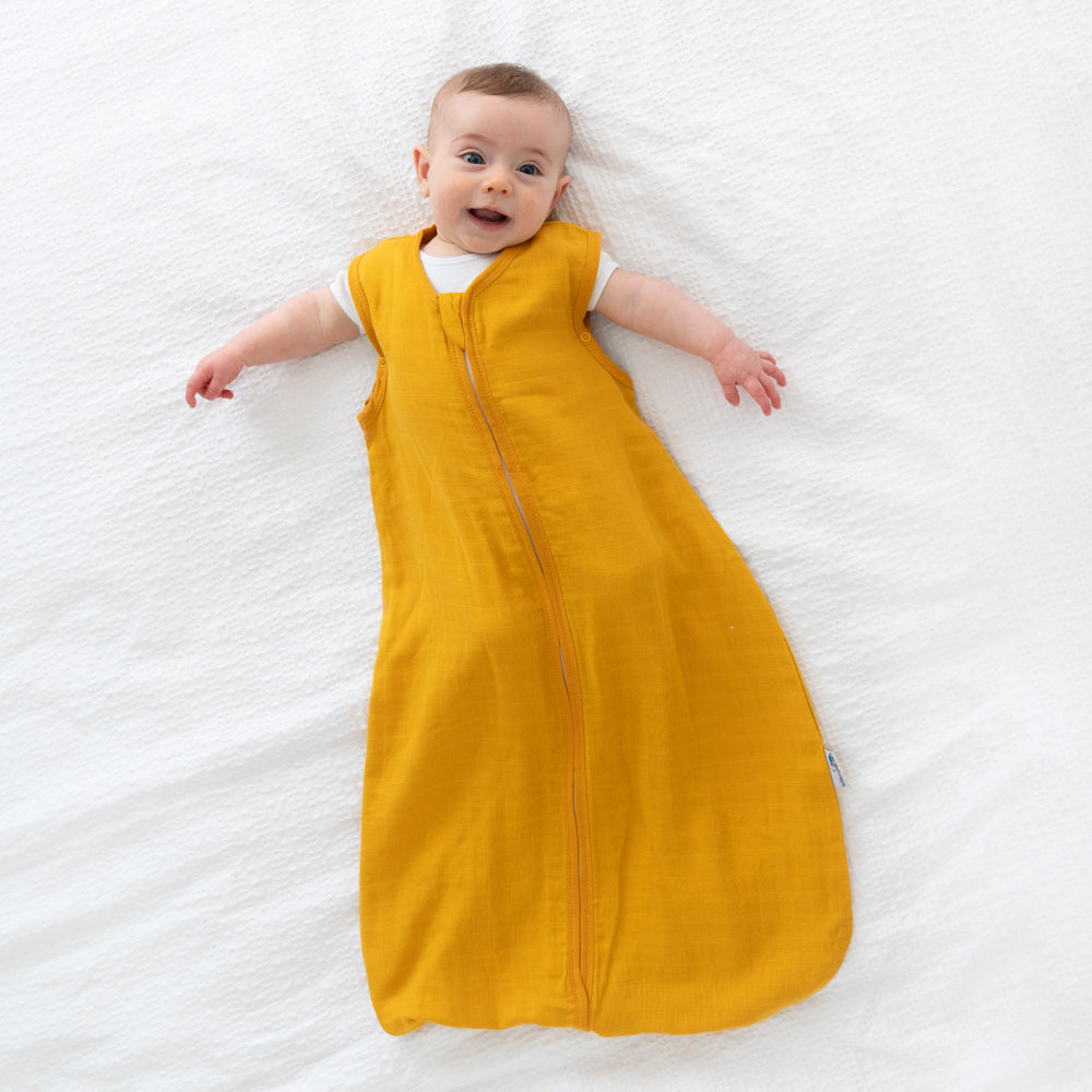 Gigoteuse bébé été - mousseline - 0.5 Tog_Safran_4_423